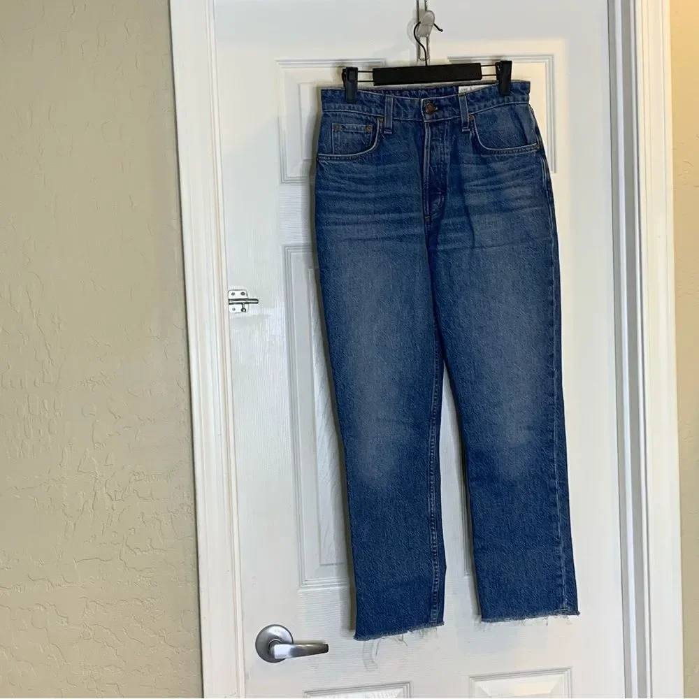 Rag & Bone Nina High-Rise Ankle Cigarette Jean in Monty Size 26